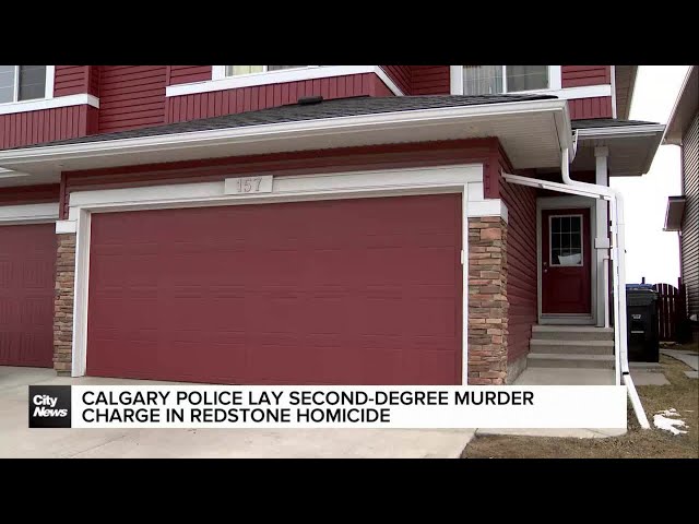 ⁣Calgary police lay murder charge in Redstone homicide