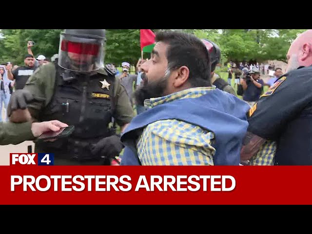 UTD Protest: At least 19 arrested at pro-Palestinian protest