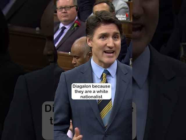 ⁣Trudeau pushes Poilievre to “condemn” right-wing extremist group Diagolon #politics #Canada