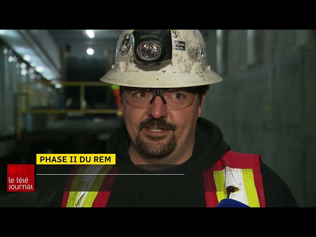 ⁣Retard du REM : visite du tunnel problématique sous le Mont-Royal