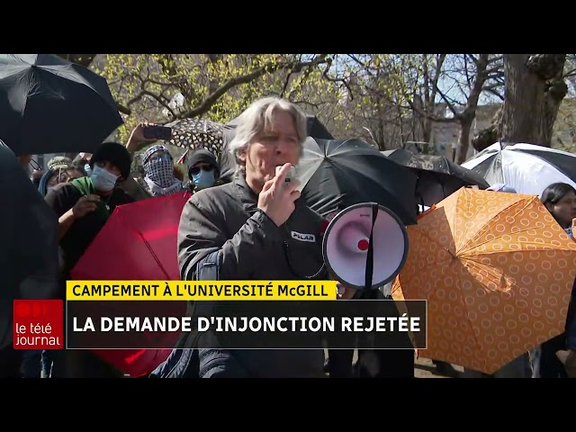 ⁣Campement à McGill : la demande d'injonction rejetée