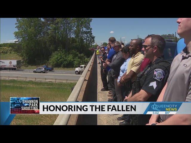 ⁣Slain deputy US Marshal honored on procession to Mooresville