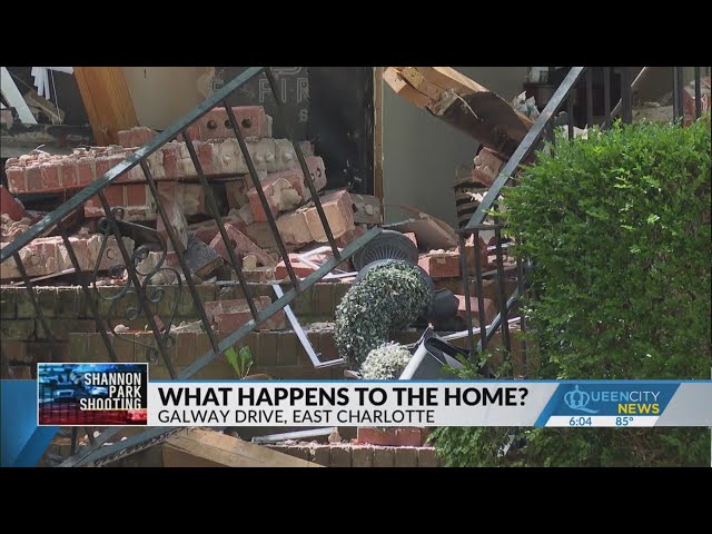 What happens to the home destroyed from deadly Charlotte officer shootout?