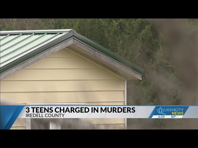 ⁣3 teens charged in Mooresville double homicide: Sheriff