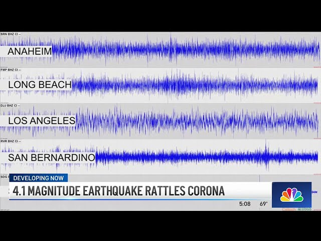 ⁣4.1 magnitude earthquake rattle Corona
