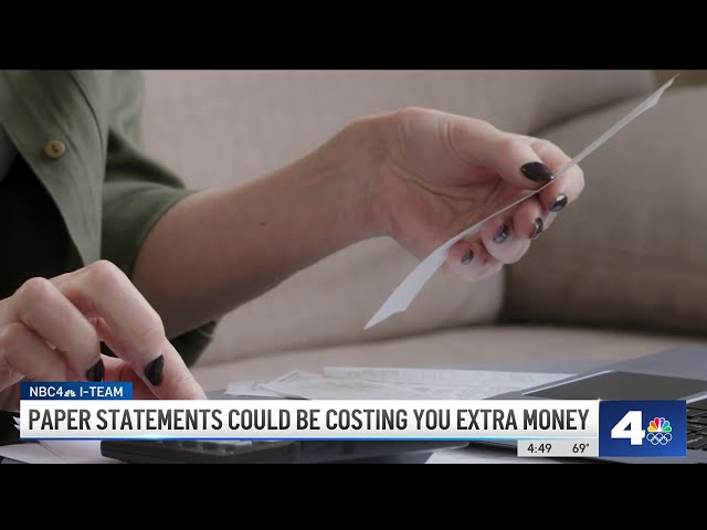 ⁣Paper statements could be costing you extra money