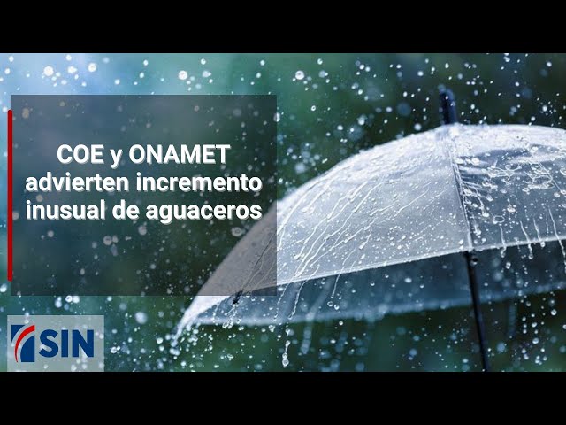 COE y ONAMET advierten incremento inusual de aguaceros