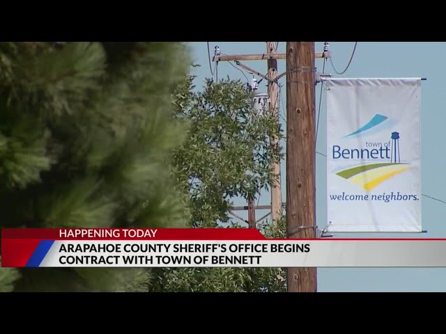 ⁣Bennett now getting law enforcement from Arapahoe sheriff