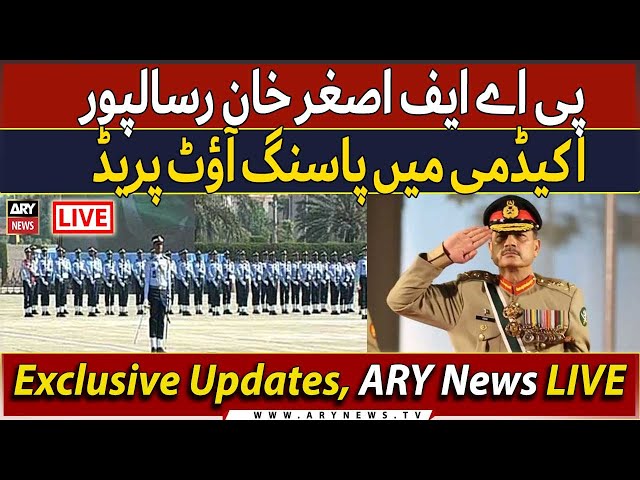 ⁣LIVE | PAF Asghar Khan Risalpur Academy Passing Out parade Ceremony | ARY News Live