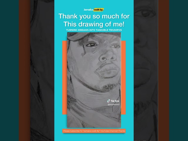 ⁣I’m super grateful for this drawing of me! Thank you @MarcBrown-yo2oy #jamaica #jamaicawalkby
