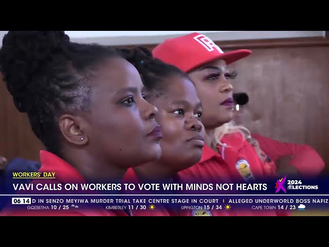 ⁣Vavi calls on workers to vote with minds, not hearts