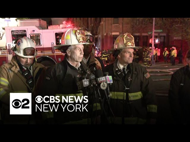 ⁣FDNY provides update on massive Bushwick, Brooklyn supermarket fire