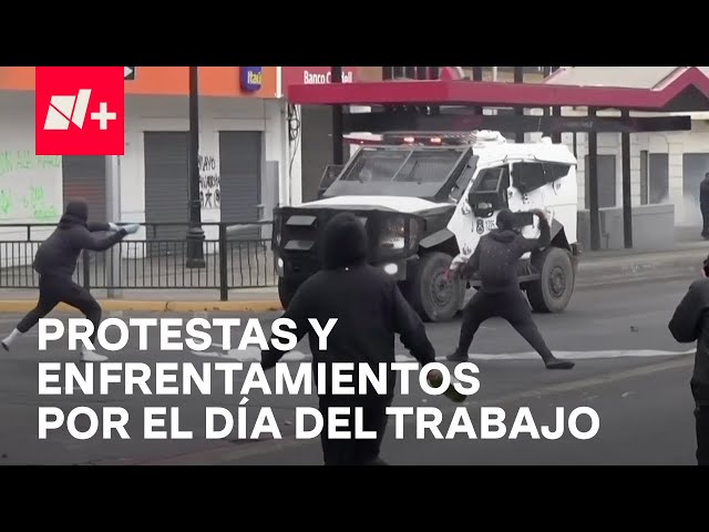 ⁣1 de Mayo: Crónica de marchas, protestas y enfrentamientos - En Punto