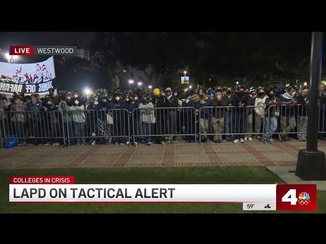 LAPD on tactical alert due to UCLA protests