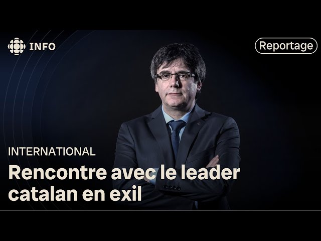⁣Rencontre avec Carles Puigdemont, leader indépendantiste catalan en exil