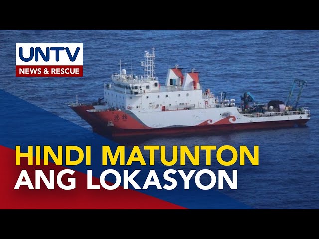 ⁣Nakitang Chinese research ship sa Catanduanes, hindi na matunton matapos i-off ang ID system