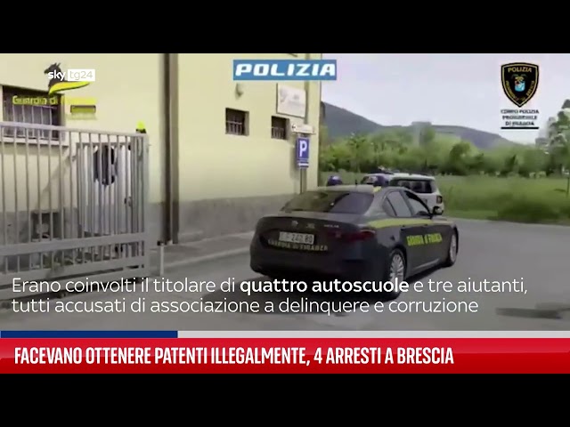 ⁣Brescia, scoperta centrale di patenti facili: 4 arresti