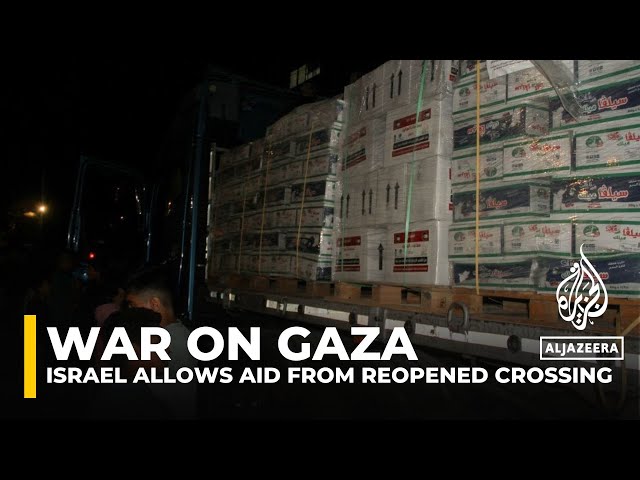 ⁣Increasing aid entering Gaza but Palestinians ‘still suffering’: AJE correspondent