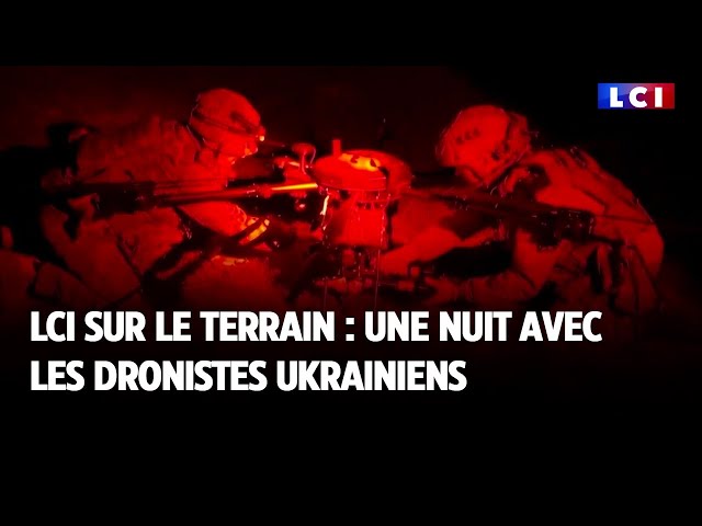 ⁣LCI sur le terrain : une nuit avec les dronistes ukrainiens
