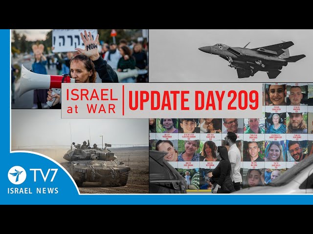 ⁣TV7 Israel News - Sword of Iron -- Israel at War - Day 209 - UPDATE 02.05.24