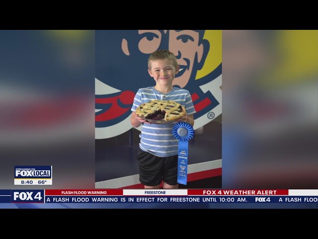 ⁣North Texas 7-year-old wins state fair pie contest