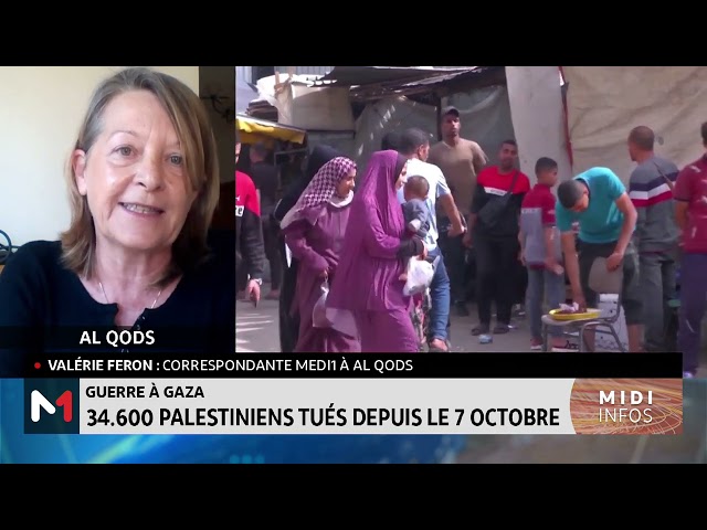 ⁣Guerre à Gaza : 34.600 Palestiniens tués depuis le 7 octobre