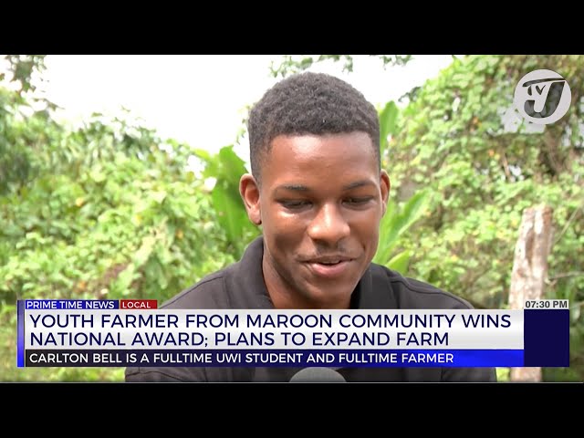 ⁣Youth Farmer from Maroon Community Wins National Award; Plans to Expand Farm | TVJ News
