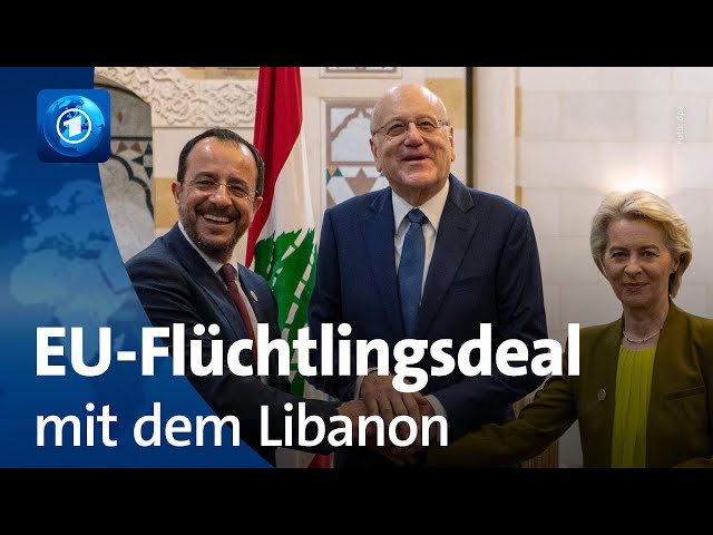 ⁣EU schließt Flüchtlingsabkommen mit dem Libanon