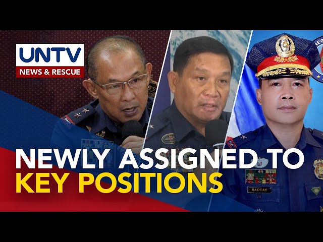 ⁣PNP reassigns three high-ranking officials