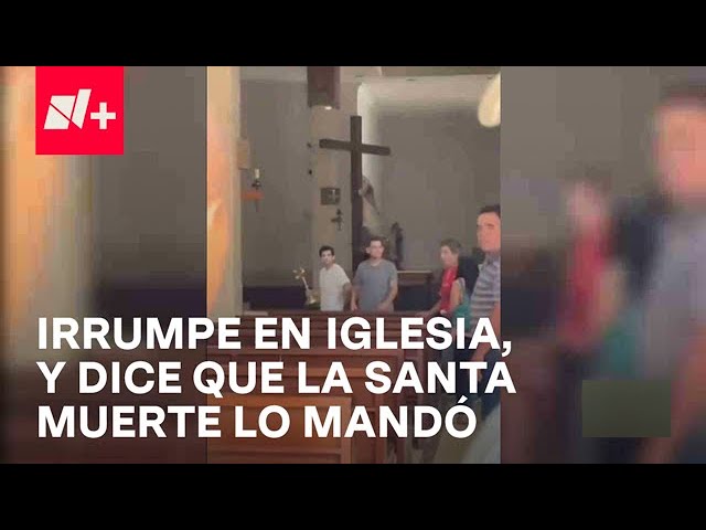 ⁣Hombre destroza figuras religiosas en Culiacán - Despierta