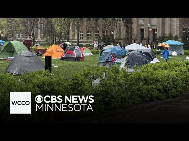 ⁣Protesters taking down encampment at University of Minnesota