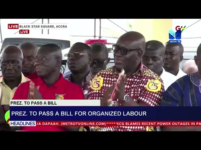 ⁣Prez to pass a bill for organized labour