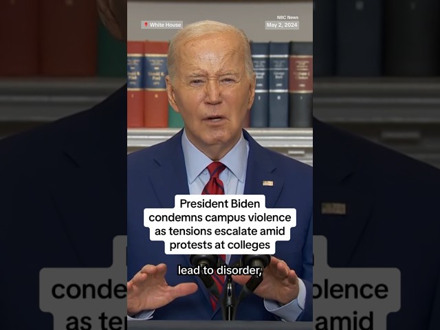 ⁣Biden: "Dissent must never lead to disorder"