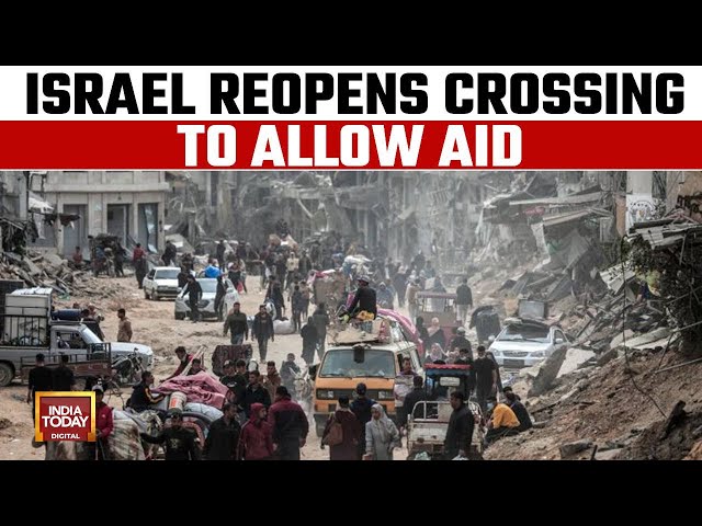 ⁣Israel Gaza War Aid: Israel Reopens Crossing After Pressure To Allow Aid Into Northern Gaza Strip
