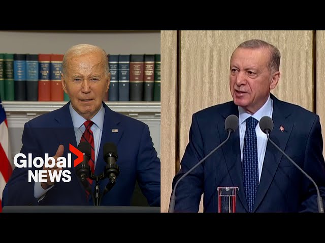 ⁣University protests: Biden says "order must prevail" as Erdogan slams US police crackdown