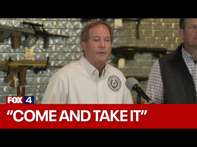 ⁣Texas AG Ken Paxton sues Biden Administration over  'gun show loophole' closure