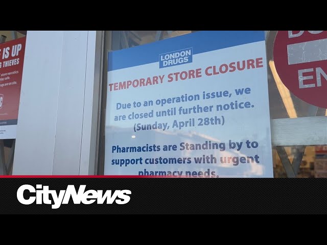 ⁣London Drugs stores still closed after cyberattack