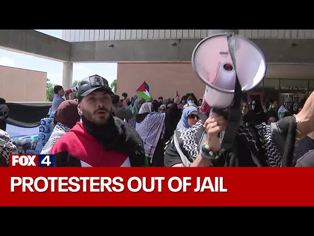 ⁣LIVE: UTD Protesters released from Collin County Jail | FOX 4