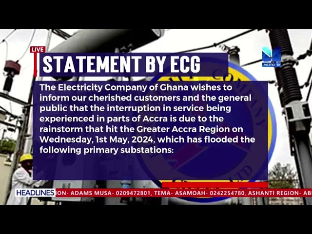 ⁣Outages due to rainstorm---ECG
