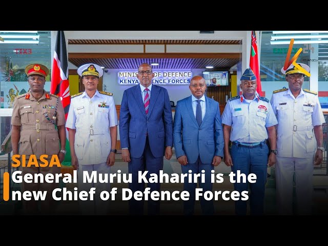 President Ruto appoints Lieutenant Charles Kahariri to be the Chief of the Defence Forces.