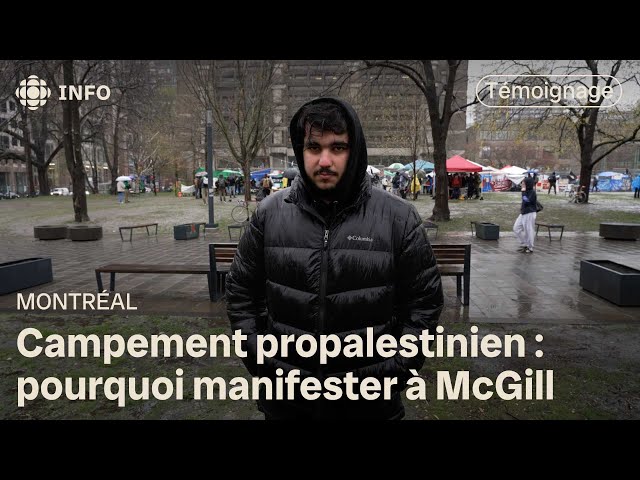 ⁣Campement propalestinien : témoignage d’un manifestant à McGill