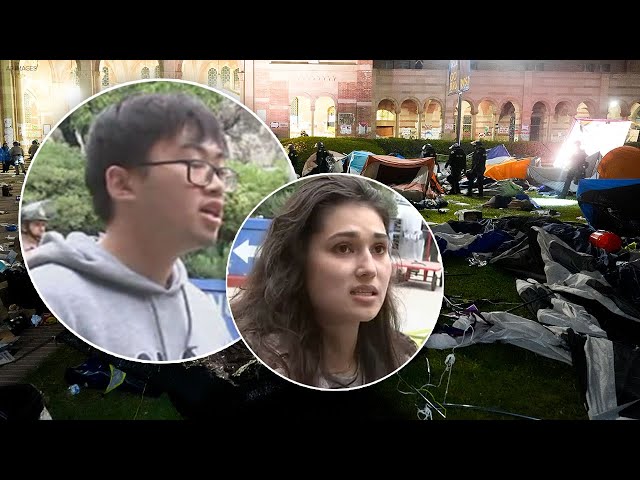 ⁣Protesters arrested at UCLA speak out after being released from custody
