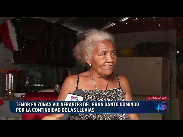 ⁣Temor en zonas vulnerables del Gran Santo Domingo por continuidad de las lluvias