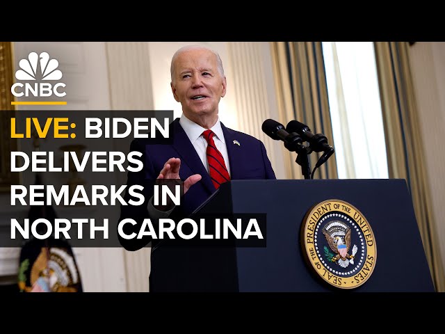⁣LIVE: Biden speaks on his Investing in America agenda during his visit to North Carolina — 5/2/24