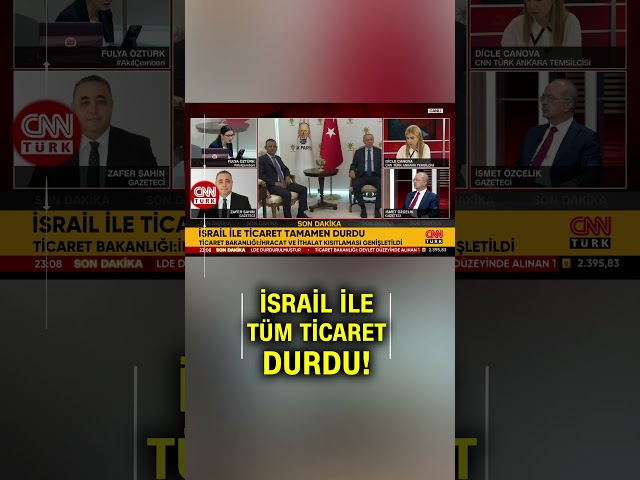 Ticaret Bakanlığı Duyurdu: Türkiye İsrail İle Tüm Ticareti Durdurdu! #Shorts