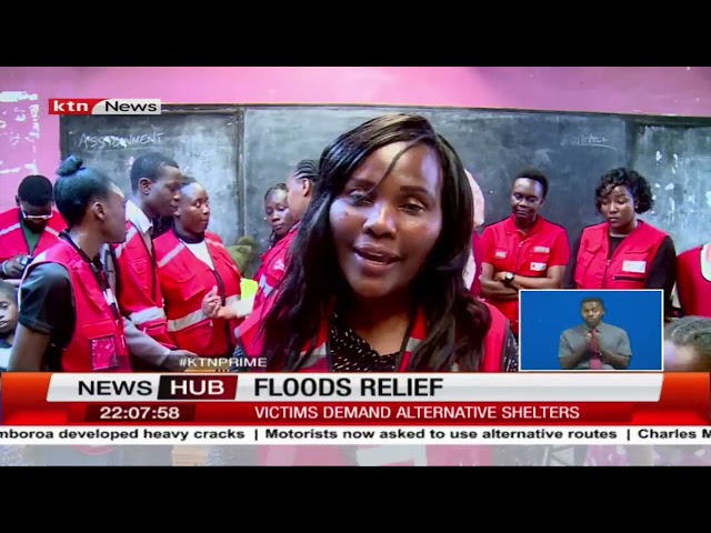 ⁣Flood victims in Nairobi receive food aid
