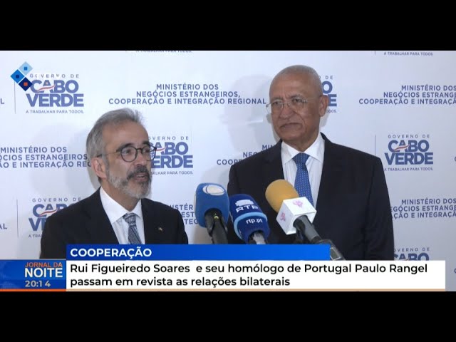 ⁣Rui Figueiredo Soares e seu homólogo de Portugal Paulo Rangel passam em revista relações bilaterais