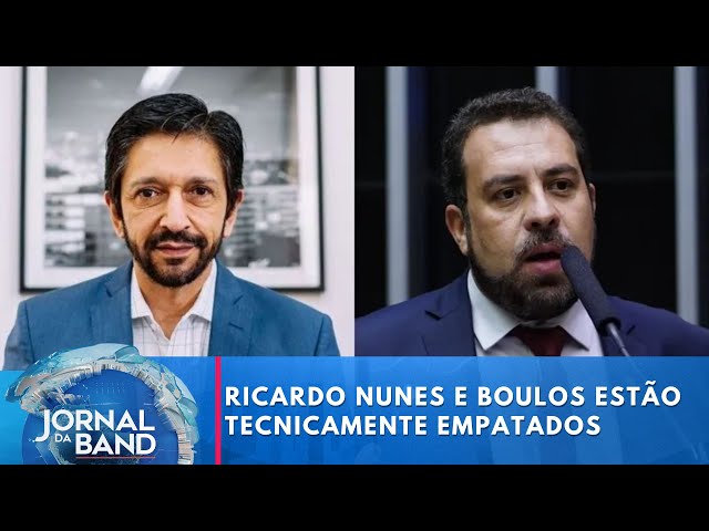 ⁣Ricardo Nunes e Boulos aparecem tecnicamente empatados em pesquisa em SP | Jornal da Band