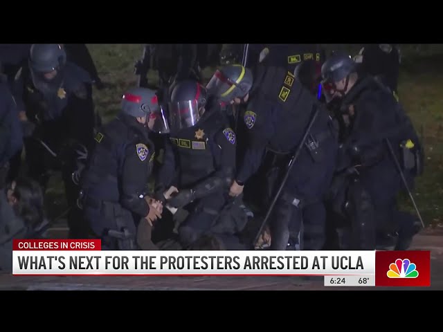 ⁣What will happen to protesters arrested at UCLA?