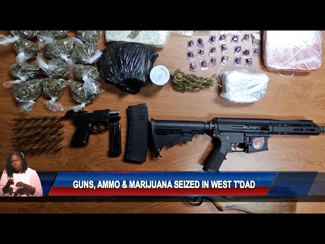 ⁣Guns, Ammo and Marijuana Seized In West Trinidad